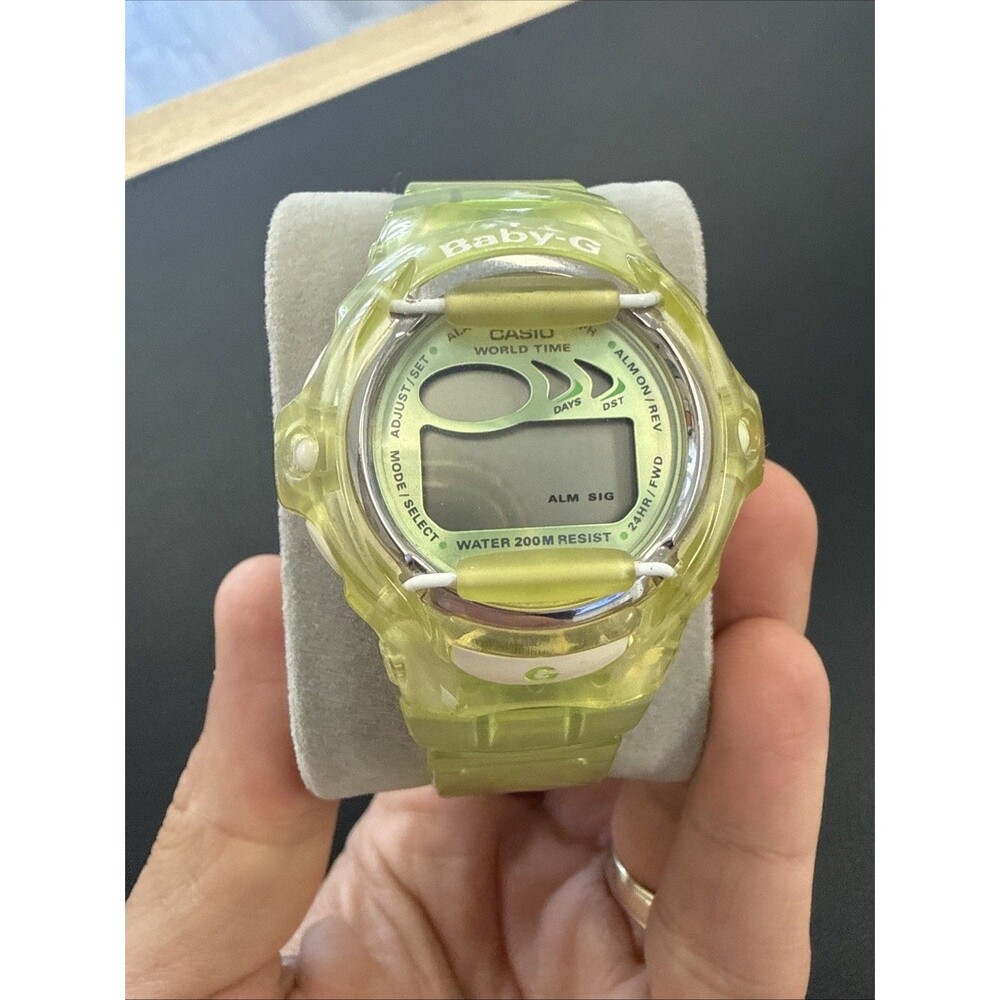 Casio Baby-G BG-169A 2516 Translucent Yellow Digital Watch - NEEDS BATTERY